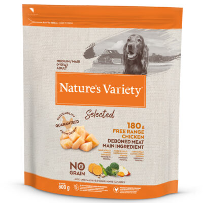Nature's Variety Selected No grain Medium/Maxi Frango 600gr