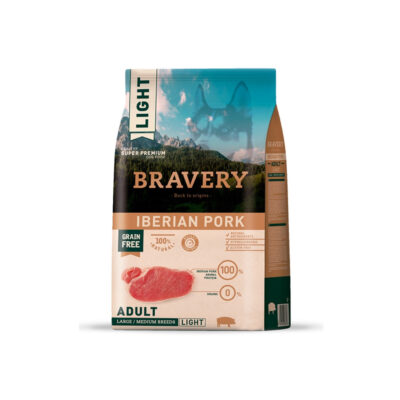 bravery cao adulto medium large light porco iberico