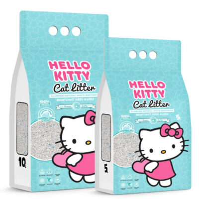 Hello Kitty Sabão Marselha – Areia para gatos em bentonite branca natural de 5L