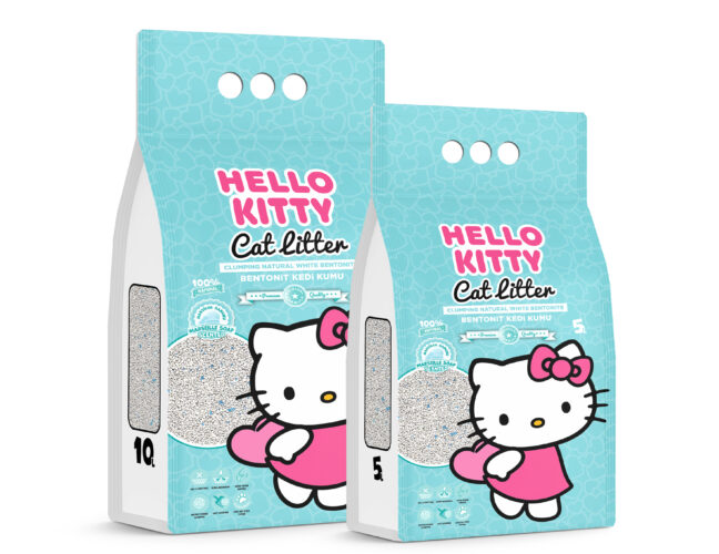 Hello Kitty Sabão Marselha 5l Hello Kitty Sabão Marselha – Areia para gatos em bentonite branca natural de 5L